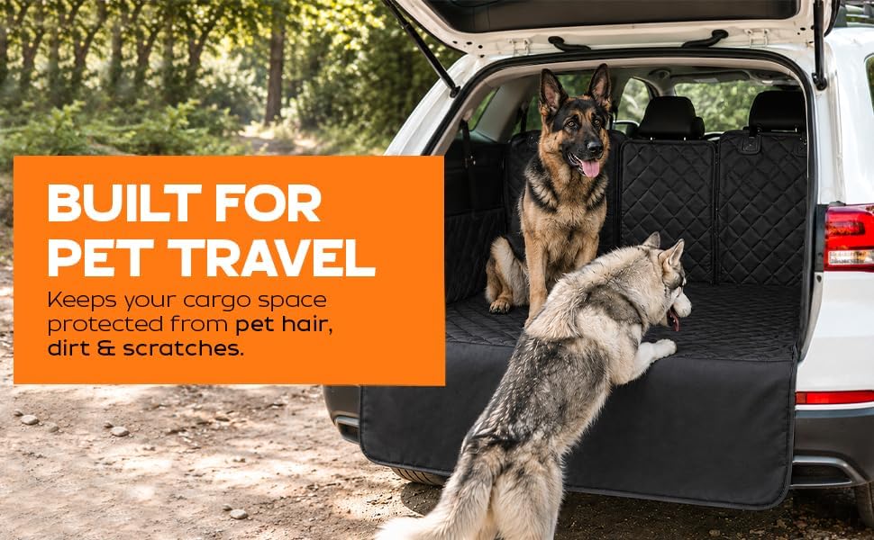 SUV Cargo Liner for Dogs & Pets | Waterproof Trunk Mat for SUV | 60/40 Split - Image 5
