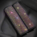 2 Pcs Auto Seat Belt Shoulder Pads, Bling Bling Crystal Rhinestones by QINU