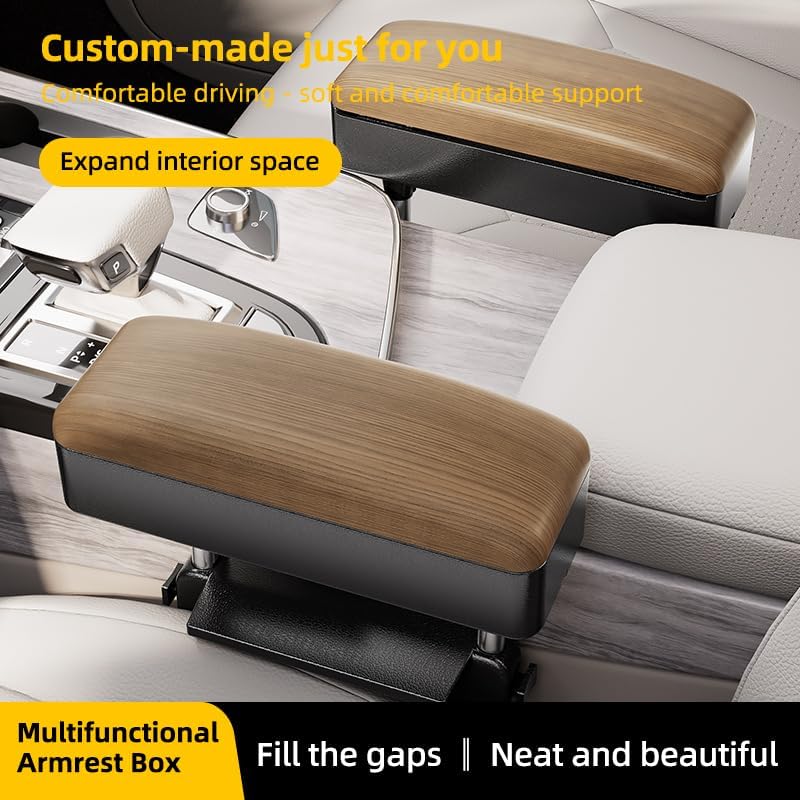 Car Console Armrest Box Arm Rest Height Adjustable Comfort Elbow Pad Universal - Image 2