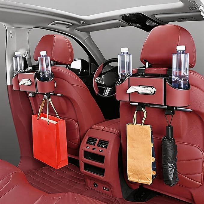 Back Seat Car Organizer, 4 in 1 Multifunctional Car Back Seat Storage Box - Image 4