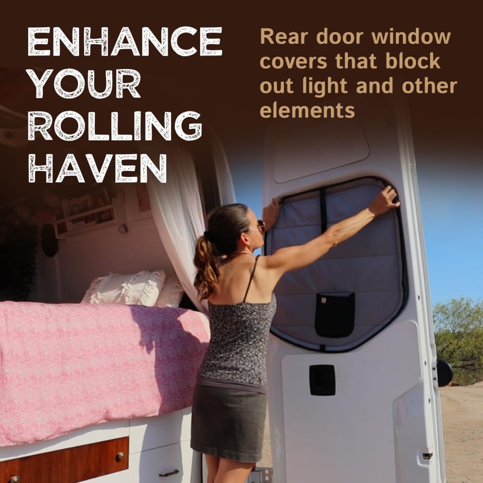 Living in a Bubble Insulated Blackout Rear Window Covers - Image 3