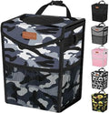 Pritent Car Trash Can with Lid Leakproof Car Garbage Bag Vehicle Trash Bin by Pritent