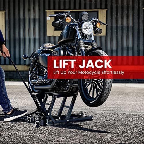 VIVOHOME 1500 LBS Hydraulic Motorcycle Lift Jack - Image 2