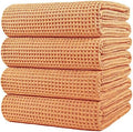 POLYTE 430 GSM Poly Blend Microfiber Quick Dry Waffle Bath Towel, 30x60 in by Polyte
