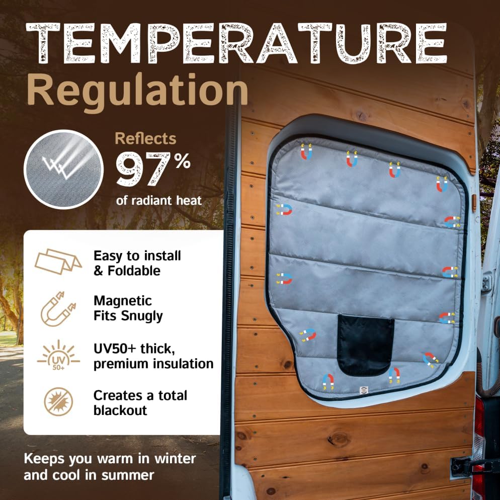 Living in a Bubble Insulated Blackout Rear Window Covers - Image 5