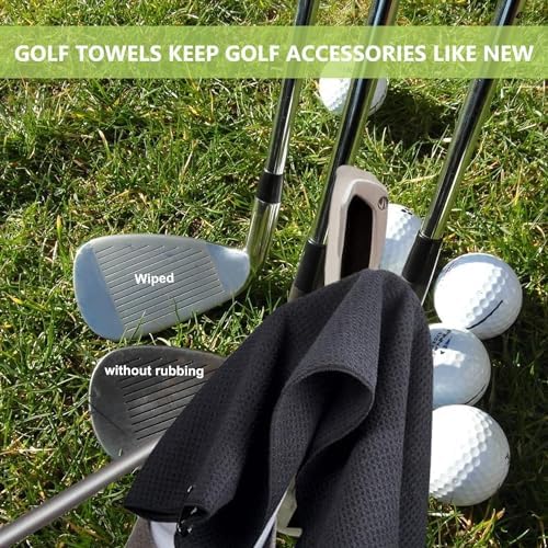 LUSTEMBER 3 Pack Large Golf Towels, Dirt and Sweat - Image 6
