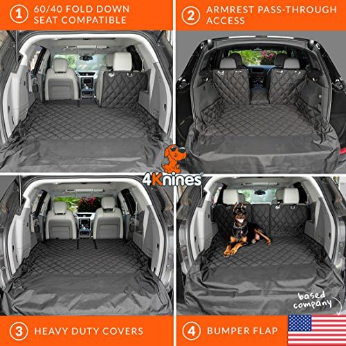 4Knines SUV Cargo Liner for Dogs, Fold Down Seats, Camo XL - Image 6