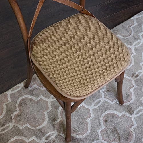 Sweet Home Collection 4 Pack Memory Foam Honeycomb Nonslip Back 16" x16" - Image 5