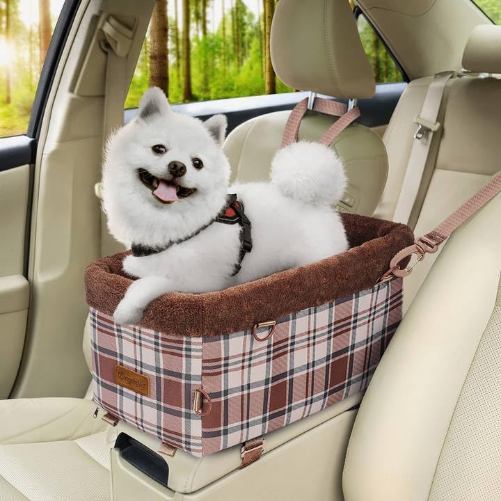 BurgeonNest Center Console Dog Car Seat by Lifelongfriendsbelovedfamily