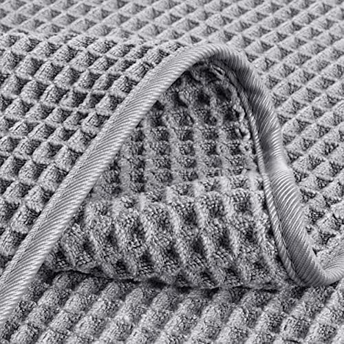POLYTE 430 GSM Poly Blend Microfiber Waffle Wash Cloth Face Towel, 13x13 in - Image 3