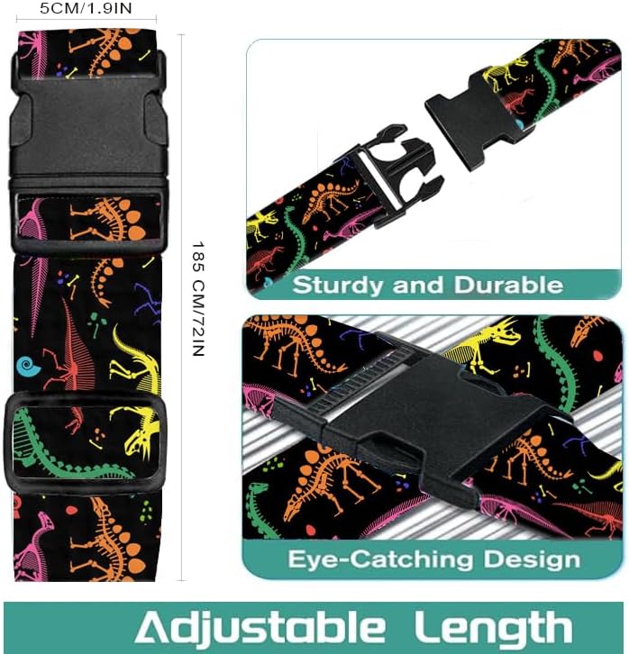 Luggage Straps for Suitcases Travel Belt Accessories, Cute Suitcase Strap - Image 5