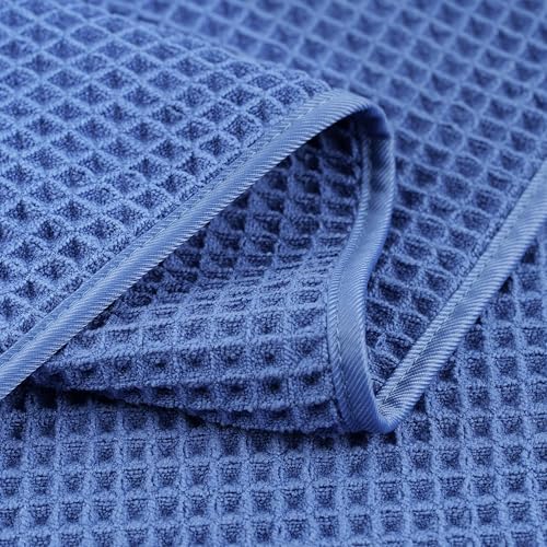 POLYTE 430 GSM Poly Blend Microfiber Waffle Wash Cloth Face Towel, 13x13 in - Image 4