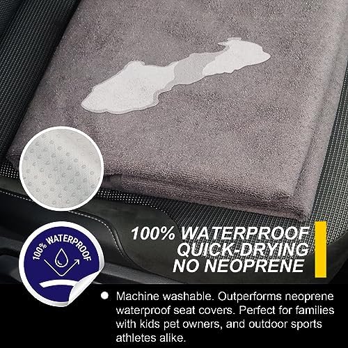 Back Seat Cover for Car Trucks Van SUV Jeep, Waterproof Rear Bench Towel Seat - Image 3