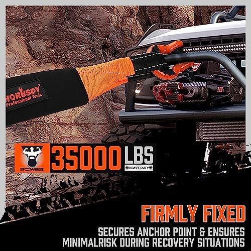 HORUSDY Nylon Heavy Duty Tow Strap Recovery Strap - Image 5
