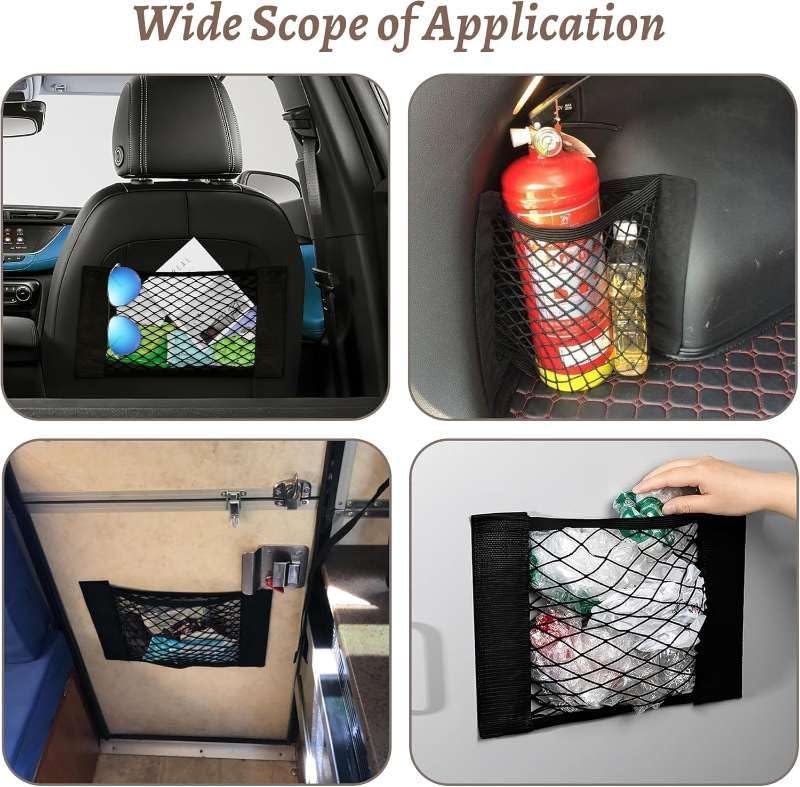 2 Pcs Back Seat Car Organizer Net - Image 5