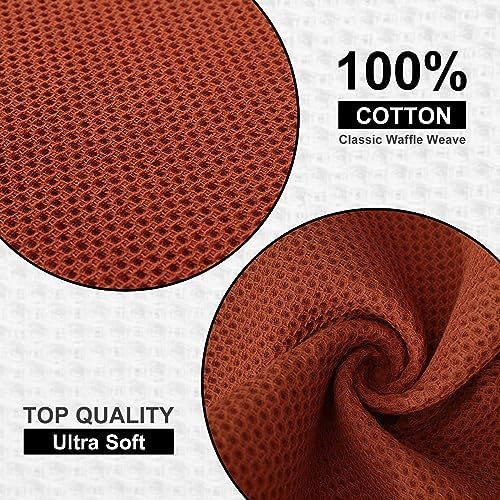 Kitinjoy 100% Cotton Waffle 8-Pack Kitchen Towels - Image 2
