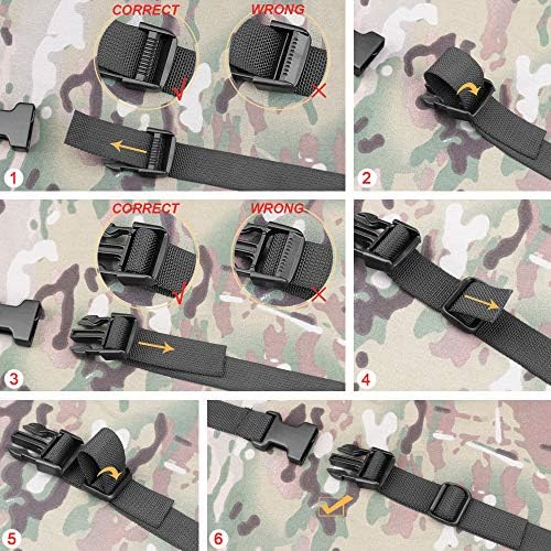 MAGARROW 78" x 1" Strap Buckle Packing Straps Adjustable 1-Inch Belt - Image 5