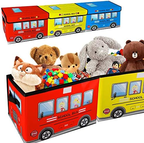 Kids Toy Chest, Collapsible Storage Cubes Organizer by Saderoy