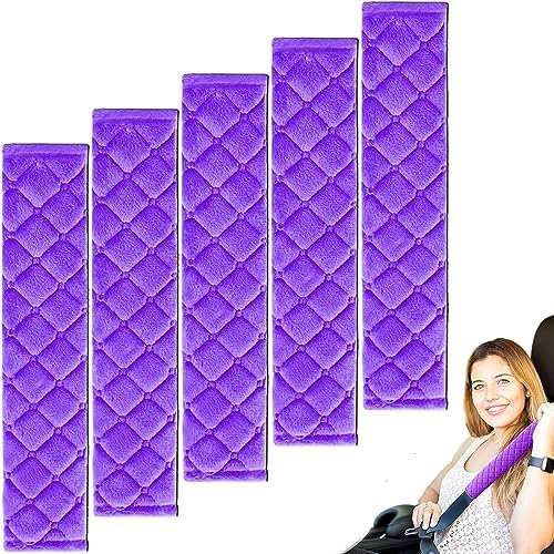 5 Pack Soft Comfort Car Seatbelt Cover Protector Pads Strap by WSSROGY%C3%97LAMEA