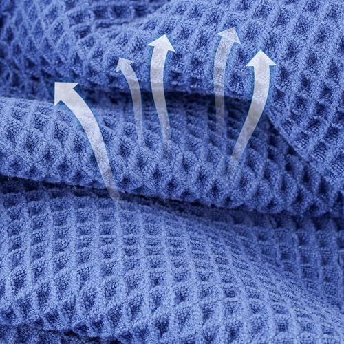 Microfiber Waffle Hand Towels, 2 Pieces, Fast Drying, Lint Free 430 GSM - Image 2