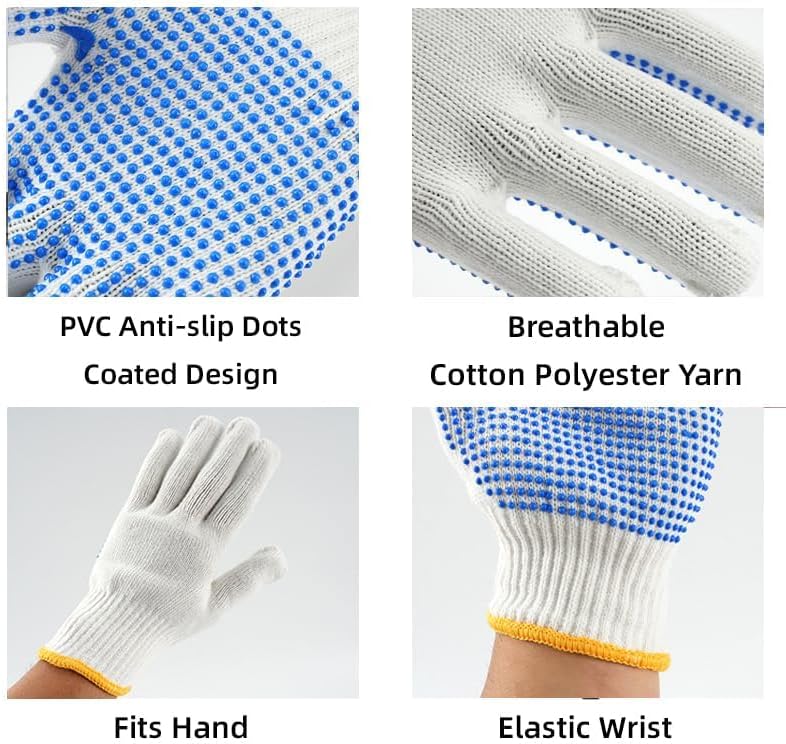 240 Pairs Cotton Work Gloves Bulk - Image 4