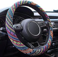Boho Steering Wheel Cover Elastic Microfiber by Limsas