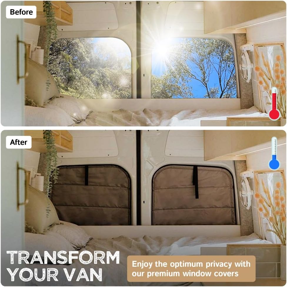 Living in a Bubble Insulated Blackout Rear Window Covers - Image 4