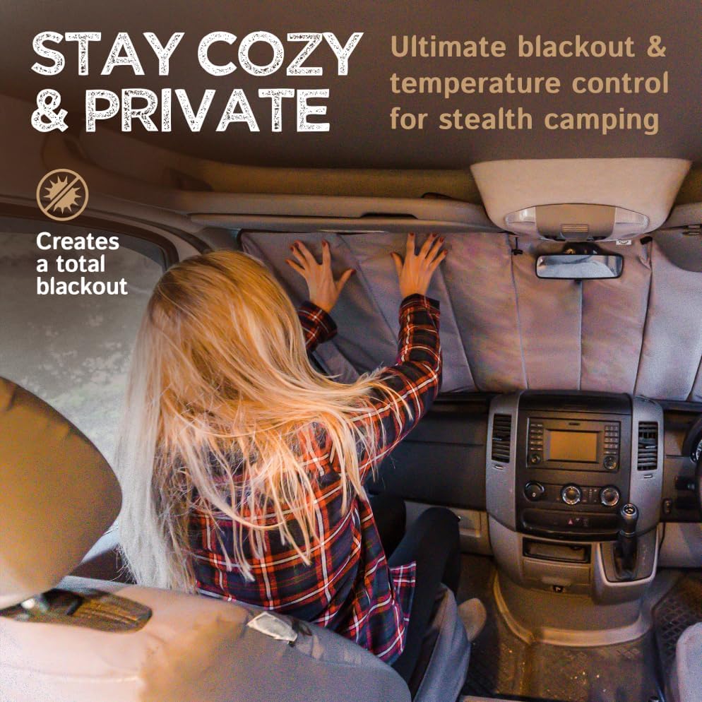 Living in a Bubble Insulated Blackout Windshield Cover - Image 2